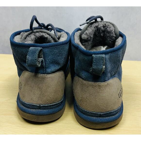 UGG Mens Neumel Boot Gray/Blue Suede Size 11 Authentic Original 3236 - Picture 3 of 9